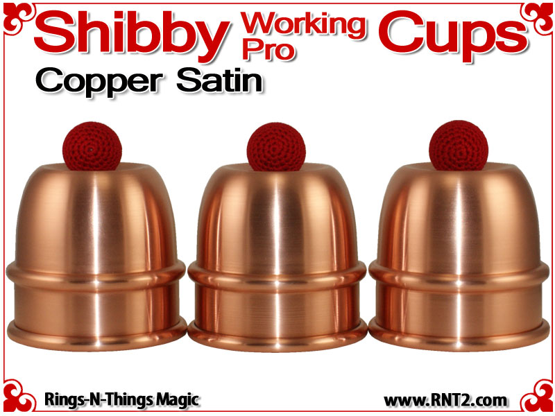 Shibby Working Pro Cups | Copper | Satin Finish 1