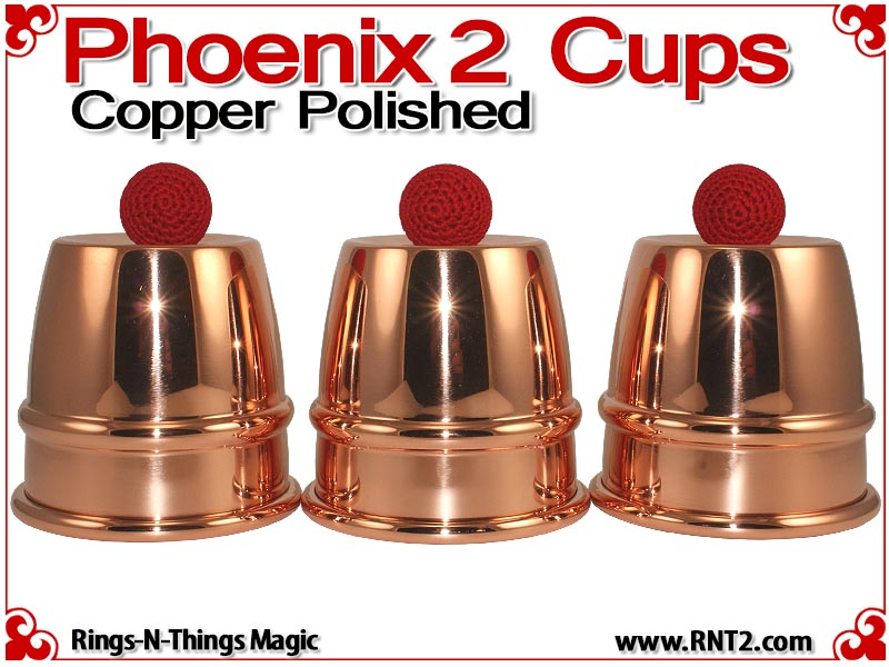 Phoenix 2 Cups | Copper | Polished Finish