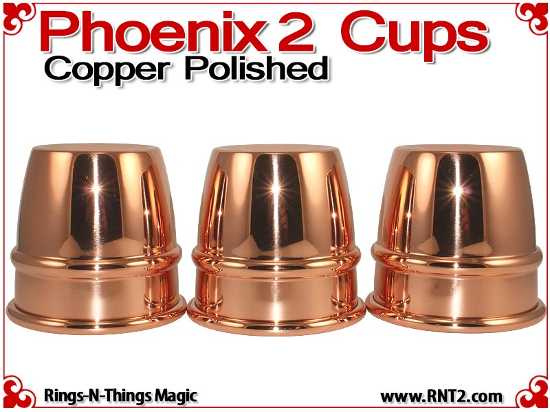 Phoenix 2 Cups | Copper | Polished Finish