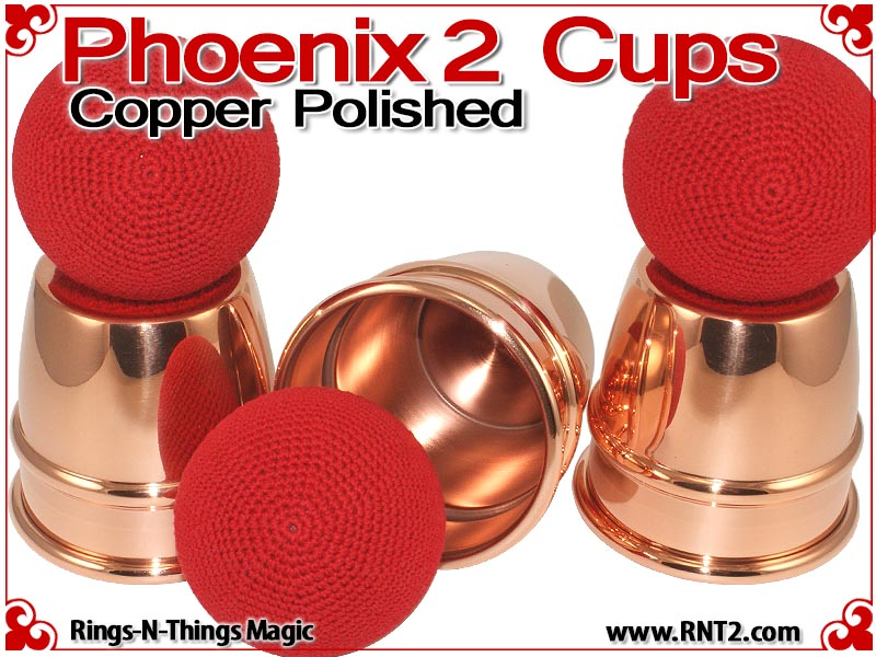 Phoenix 2 Cups | Copper | Polished Finish