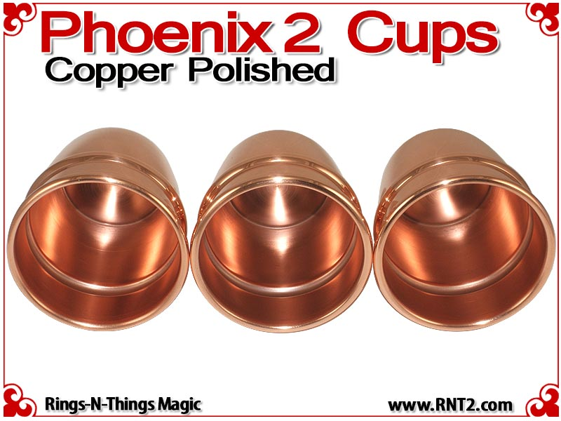 Phoenix 2 Cups | Copper | Polished Finish