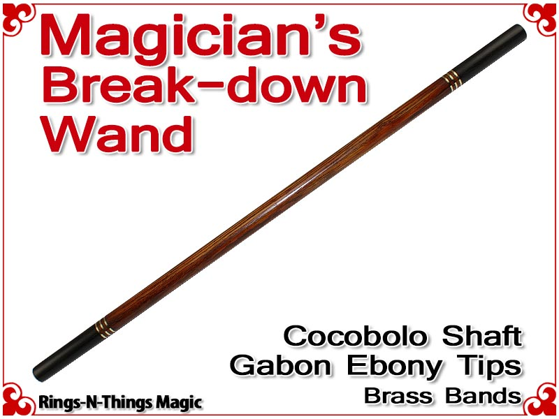 Magicians Break-Down Wand | Cocobolo & Ebony