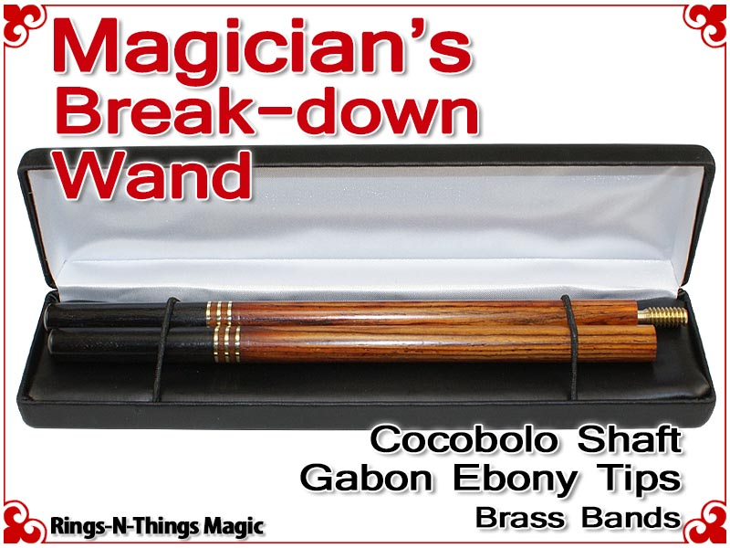 Magicians Break-Down Wand | Cocobolo & Ebony