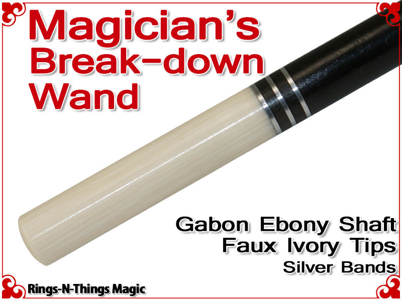 Magicians Break-Down Wand | Ebony & Ivory