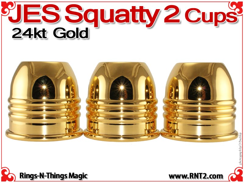 JES Squatty 2 Cups | Copper | 24kt Gold