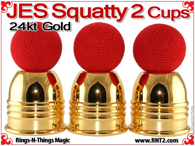 JES Squatty 2 Cups | Copper | 24kt Gold