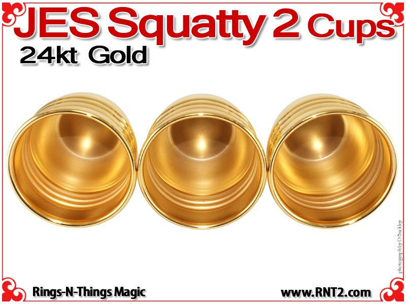 JES Squatty 2 Cups | Copper | 24kt Gold