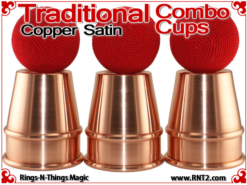 Traditional Tapered Combo Cups | Copper | Satin Finish 4