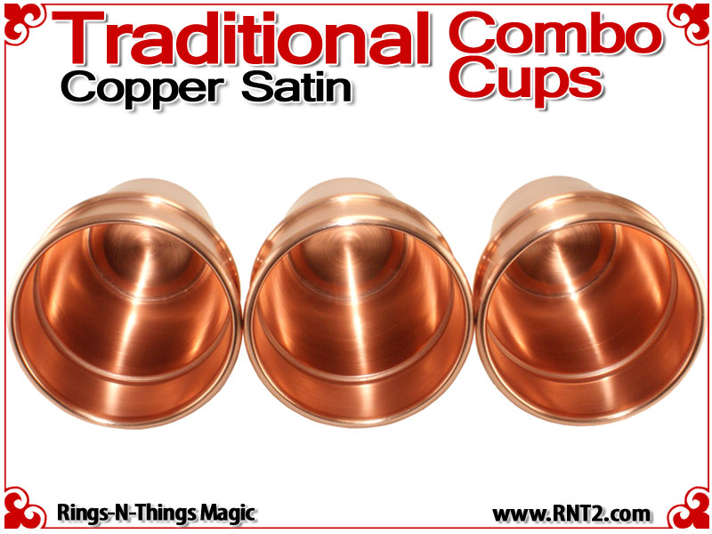 Traditional Tapered Combo Cups | Copper | Satin Finish 5