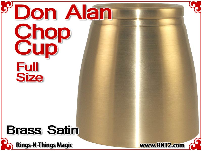 Don Alan Full Size Chop Cup | Brass | Satin Finish 2