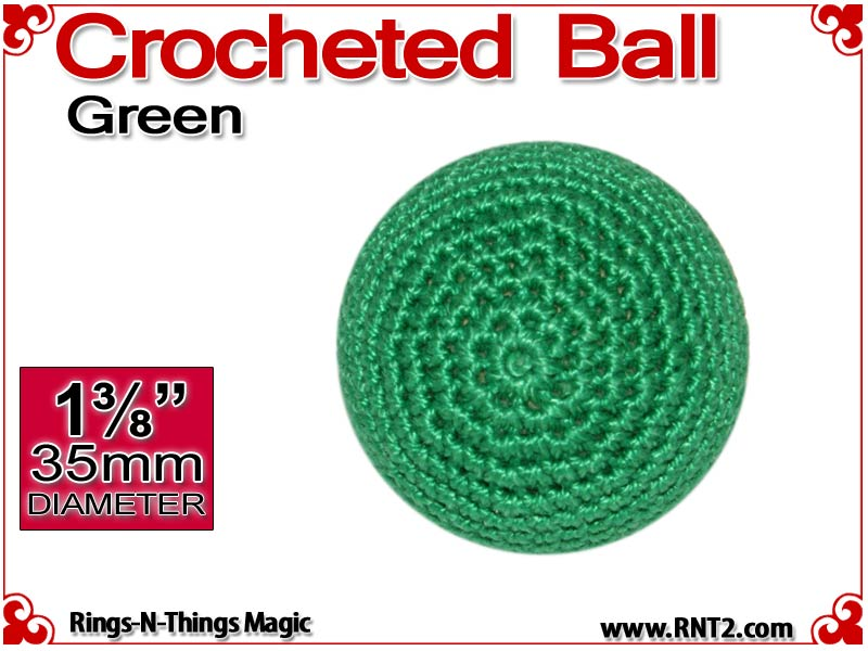 Green Crochet Ball | 1 3/8 Inch