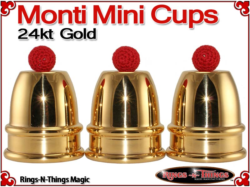 Monti Mini Cups | Brass | 24kt Gold
