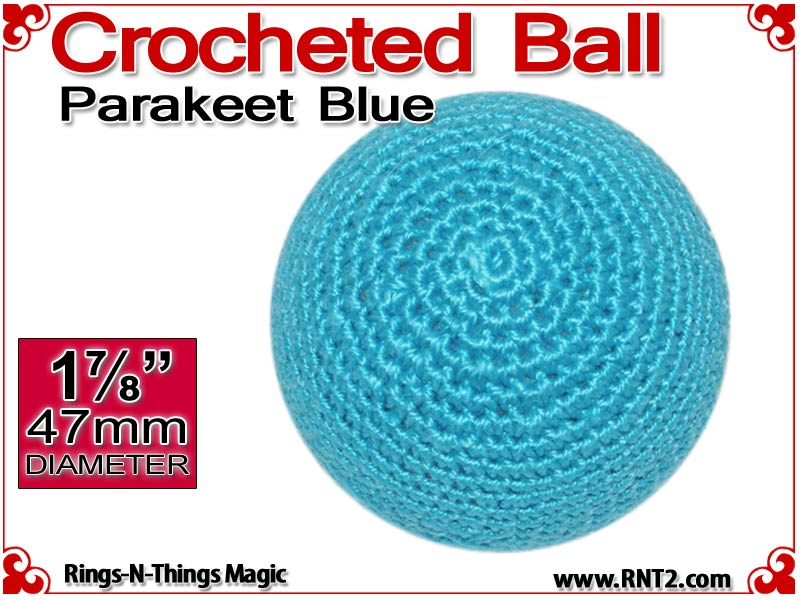 Parakeet Blue Crochet Ball | 1 7/8 Inch (47mm)
