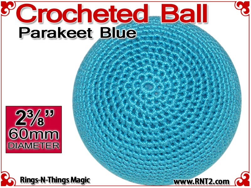 Parakeet Blue Crochet Ball | 2 3/8 Inch (60mm)