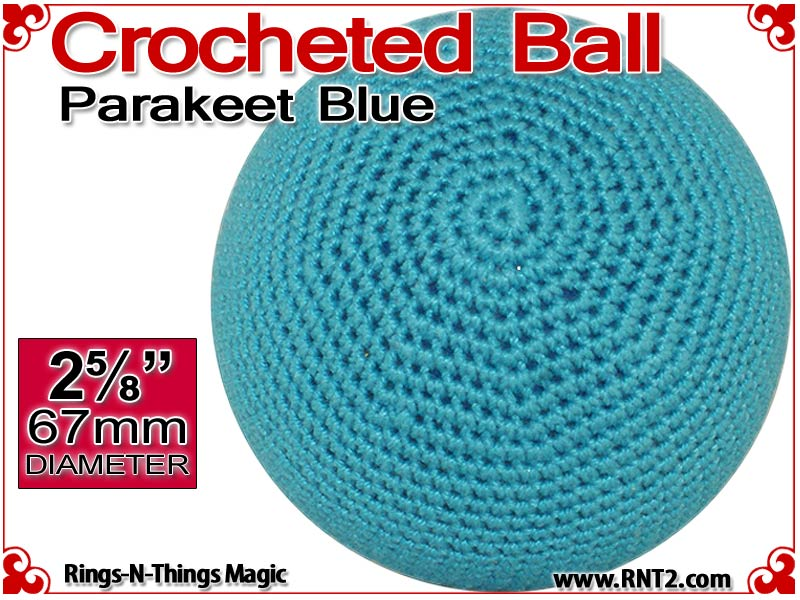 Parakeet Blue Crochet Ball | 2 5/8 Inch (67mm)