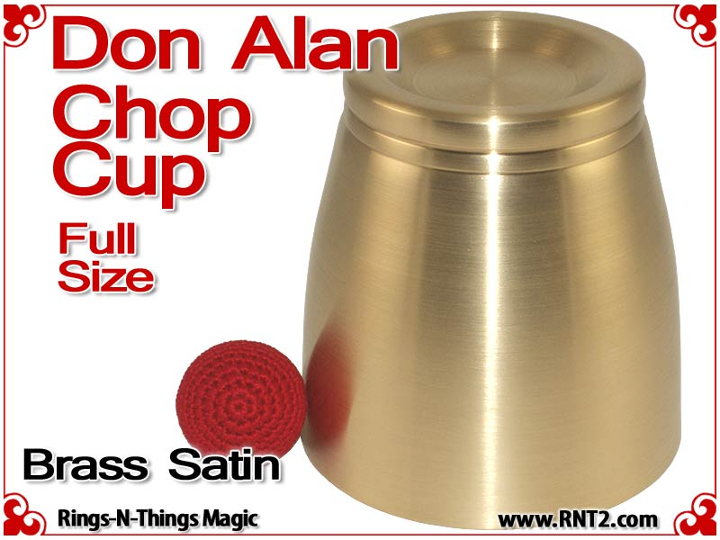 Don Alan Full Size Chop Cup | Brass | Satin Finish 3