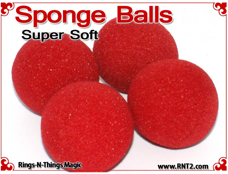Sponge Balls Super Soft - 1 Inch - Red